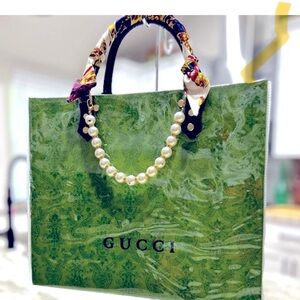Gucci - Upcycled Shopping Bag To Handbag/Tote
